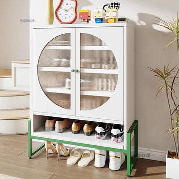 Minimalist Steel Shoe Organizer Home Shoes Storage Entryway Storage Locker Light Luxury Creative Shoe Cabinets for Living Room - Buy online at  Vibe In Cart.