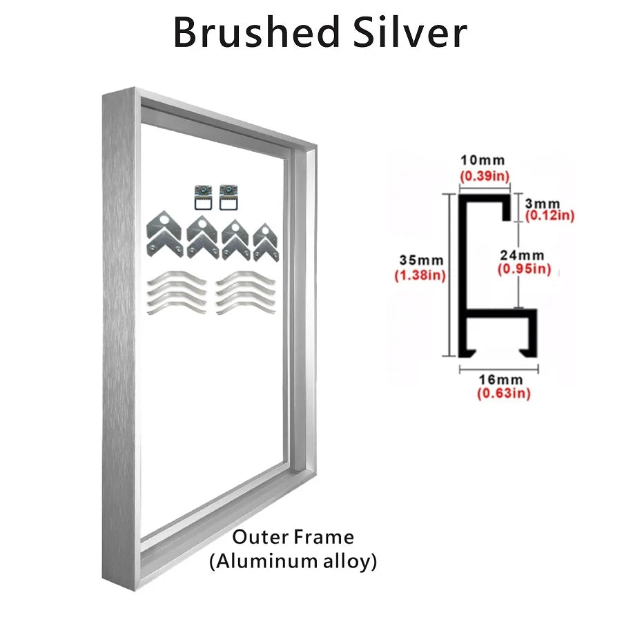 8 Colors 40x50 30x40cm Canvas Picture Metal Aluminum Outer Frames for Oil Painting Artwork Wall Art Photo Poster Home Decoration - Buy online at  Vibe In Cart.