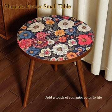 Mandala Coffee Table Removable Mini Desk Wooden Coffee Side Table Living Room Furniture Sofa Bedside Round Table Bedroom Home - Buy online at  Vibe In Cart.