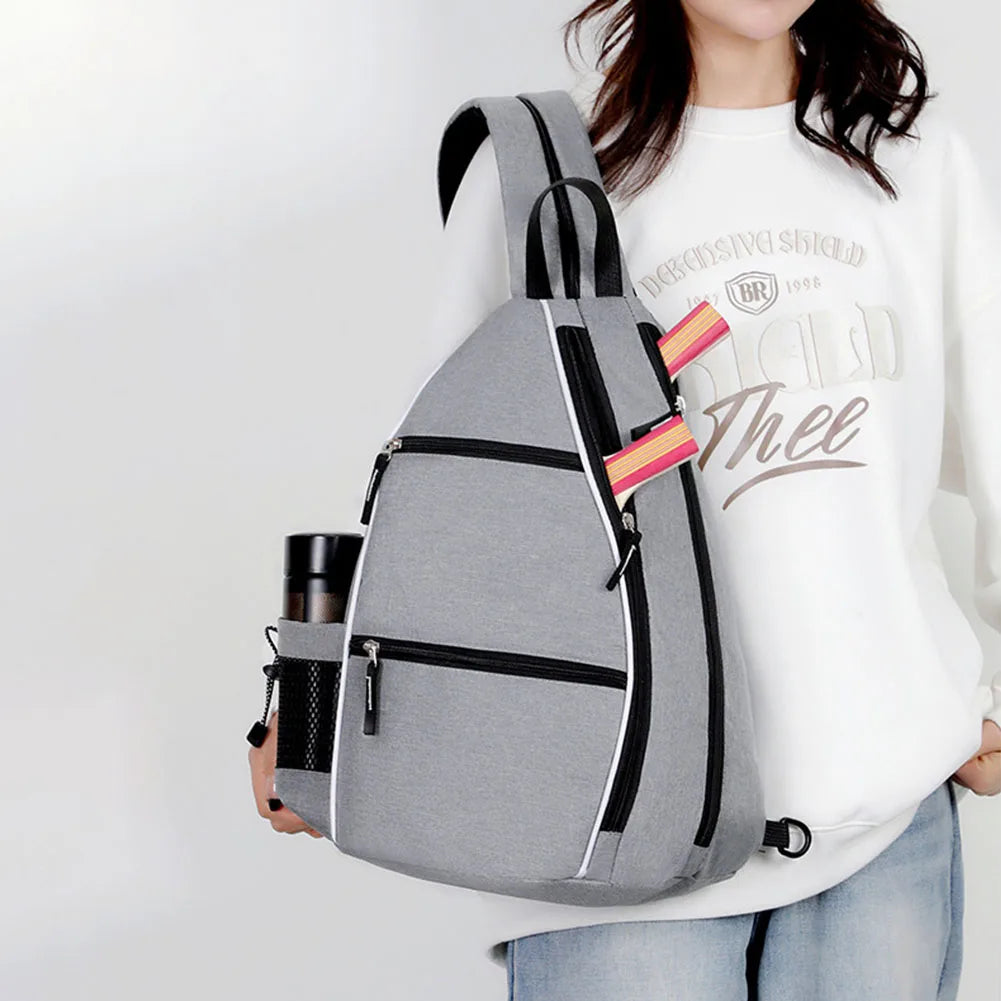Pickleball Bag Racketball Sling Bag Adjustable Pickleball Rackets Backpack Multi-pockets Racquetball Carrying Handbag Sports Bag - Buy online at  Vibe In Cart.