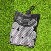 Mesh Storage Pouch for Golf and Tennis Balls with Hook