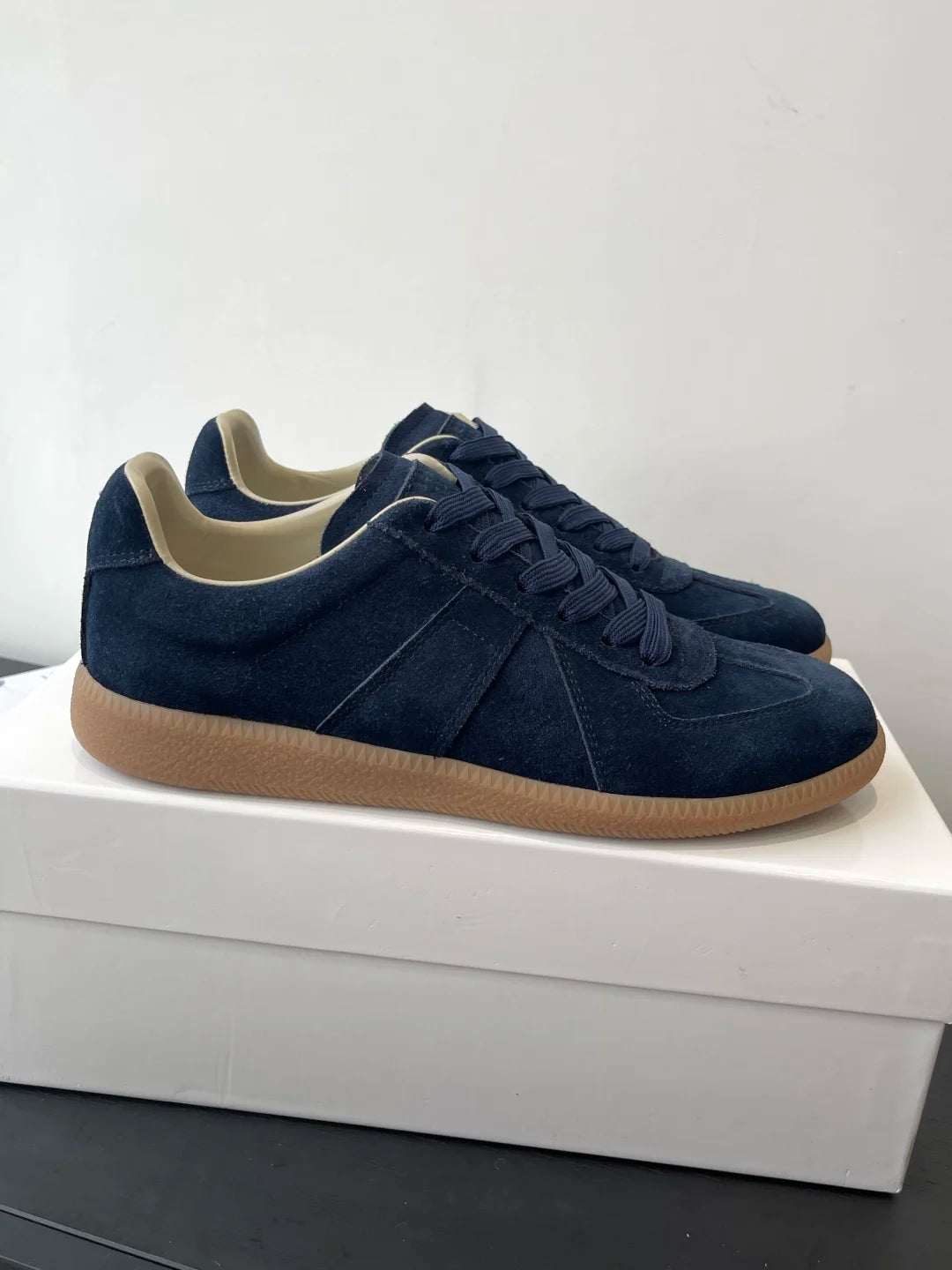 High quality leather flat casual sports shoes for men lace up white shoes luxurious German training board shoes for women flats - Buy online at  Vibe In Cart.