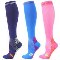 Knee-High Unisex Compression Socks for Varicose Veins 20-30 mmHg for Running and Cycling