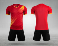 Unisex Polyester Spandex Soccer Jersey And Shorts Set