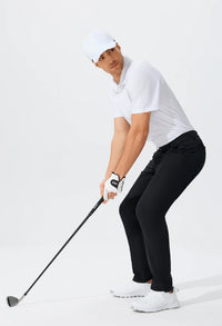 Men's Casual Golf Pants, Stretch Slim Straight Lightweight Quality Business Pants Golf Sports Trousers 30-34 Inseam Length - Buy online at  Vibe In Cart.