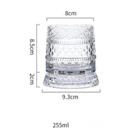 255 ML Whiskey Glass  Transparent Wine Glass Household Heat-resistant Rotatable Beer Cup Party Drinkware Foreign wine cup - Buy online at  Vibe In Cart.