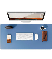 Large Non-Slip PU Leather Office Desk Mat for Mouse and Laptop Pad