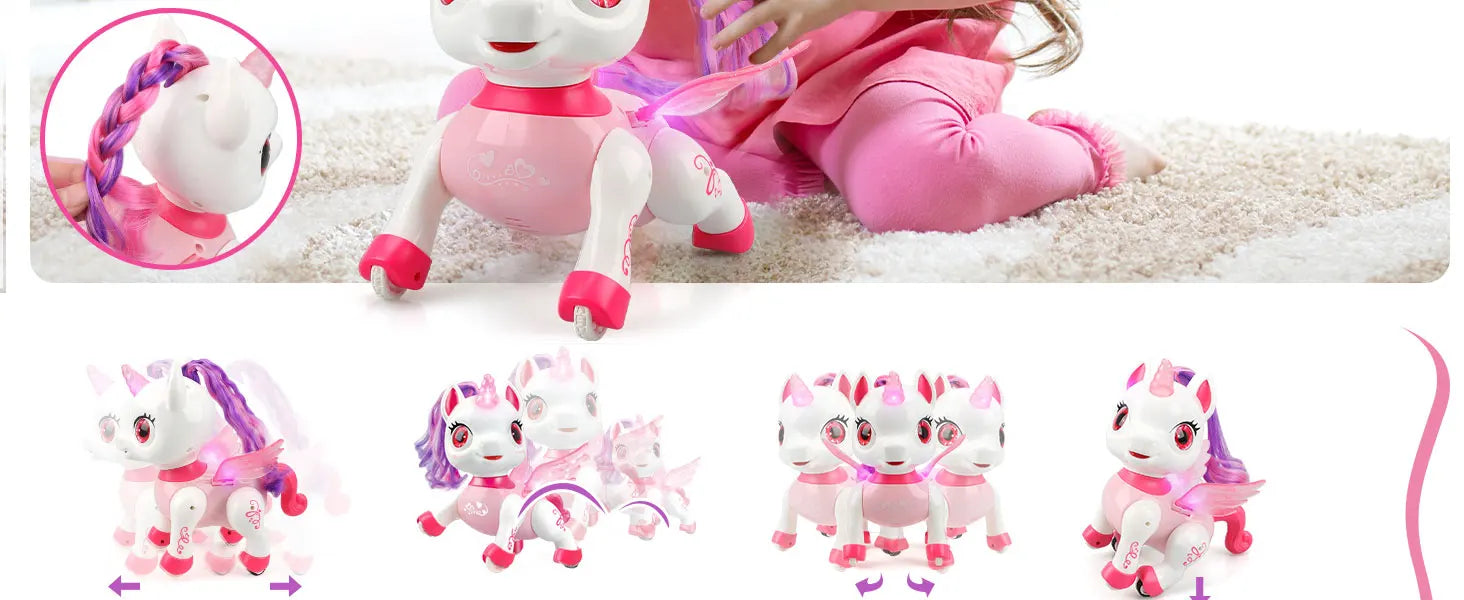 Unicorn Toys for Girls, Remote Control Robot Toys, Dancing Pets, Robot Toys for Kids, Toddler Perfect Birthday Christmas Gifts