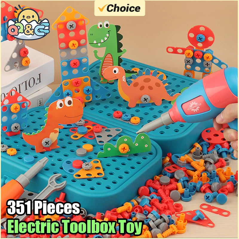 Pretend Play Preschool Children Nut Screw Assembly Simulation Carpenter Tool Educational Montessori Kids Toys  Electric Toolbox - Buy online at  Vibe In Cart.