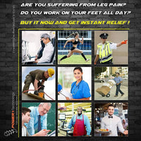 Men's Compression Crew Sports Socks with Nylon Blend