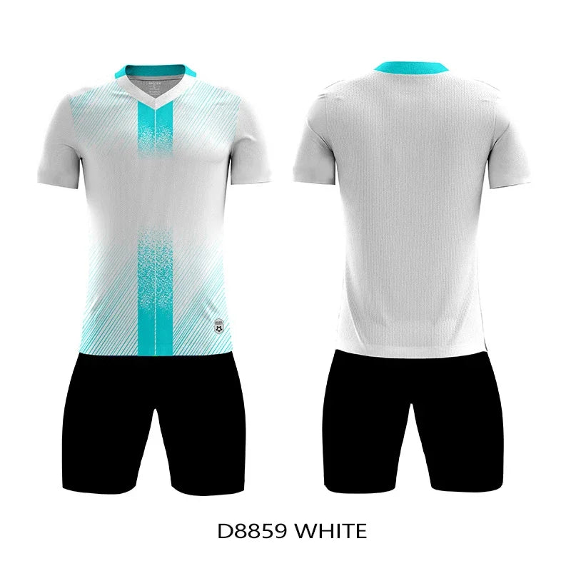Unisex Soccer Uniform Jersey and Shorts Set for Futsal Training