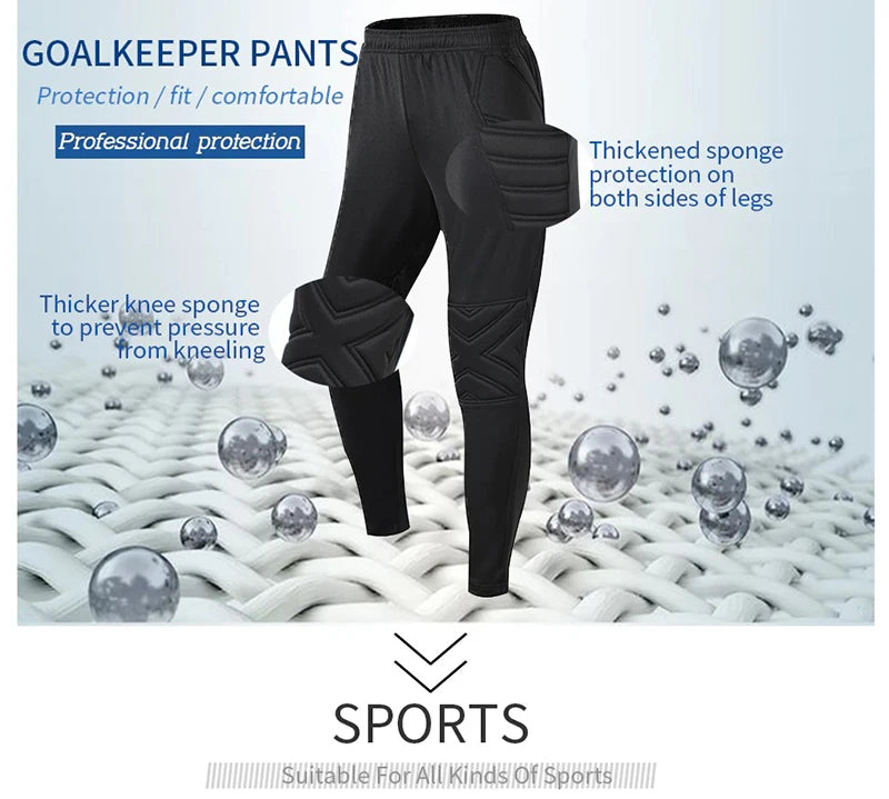 2023 Men Kid Football Goalkeeper Uniform Protective Sponge Long Sleeve Soccer Training Goalkeeper Top Soccer Jersey Pants Custom - Buy online at  Vibe In Cart.