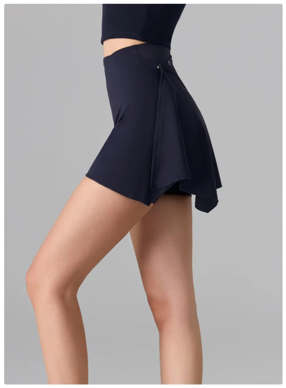 Women's 2-in-1 Anti-Sheer Elastane Sports Skort for Running and Yoga