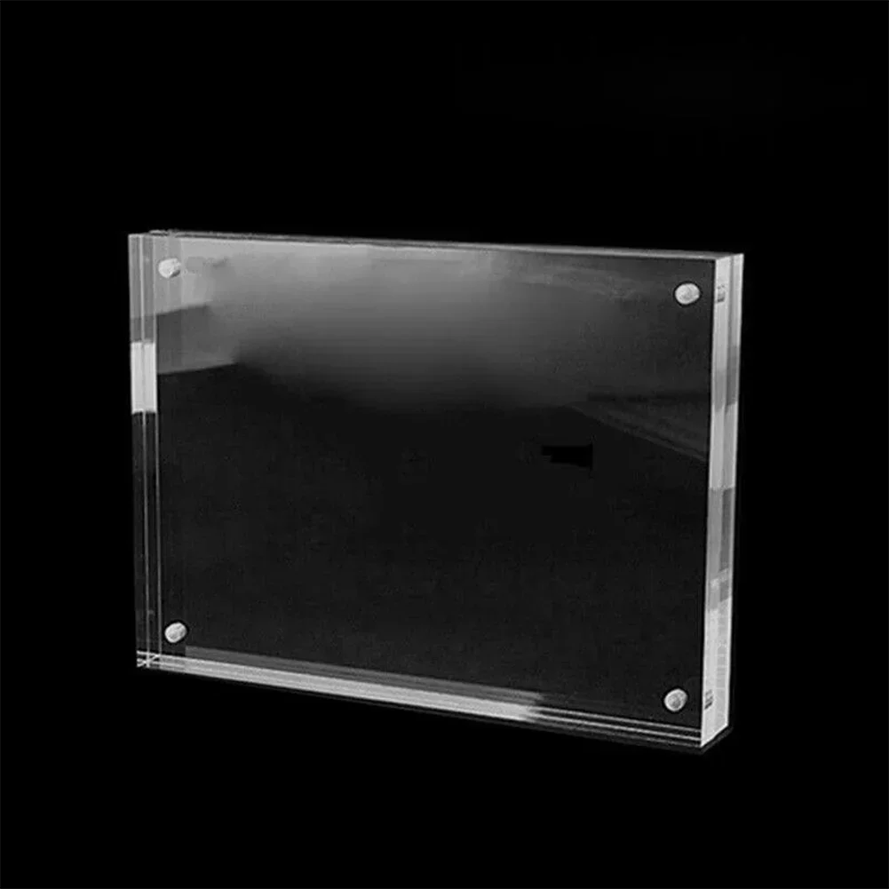 1 Pc Transparent Photo Frame Acrylic Magnetic Display Frame Poster Display Stand 3/5mm For Room Desk Home Decoration - Buy online at  Vibe In Cart.