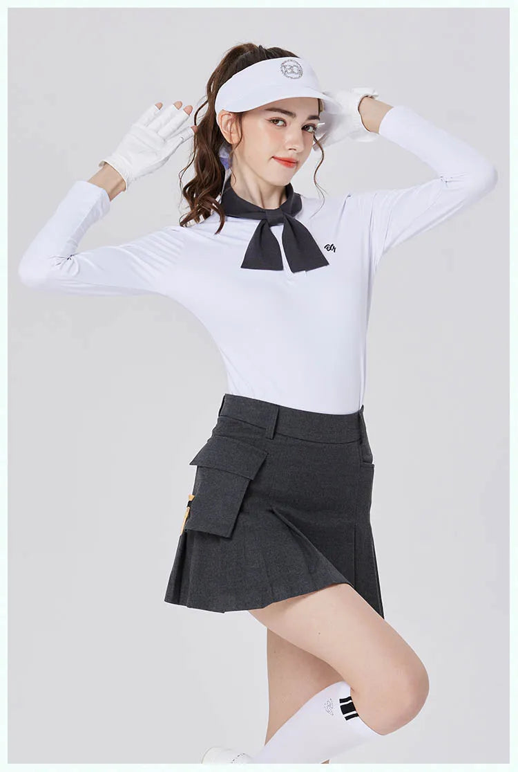 Blktee New Golf Skirt Women's Elastic Waist Sports Skirts Ladies Pleated Pockets Short Skort High Waist Tennis Golf Culottes - Buy online at  Vibe In Cart.