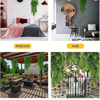 Artificial Hanging Plants for Wall Decoration, Fake Rattan Hanging Plants, Ivy Green Garland, Persian Make - Buy online at  Vibe In Cart.