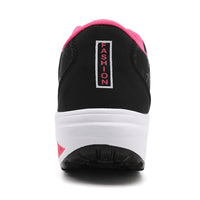 Ladies Casual Sports Shoes Breathable Comfortable Wedge Heel Thick Sole Sneakers Lace-up shoes - Buy online at  Vibe In Cart.