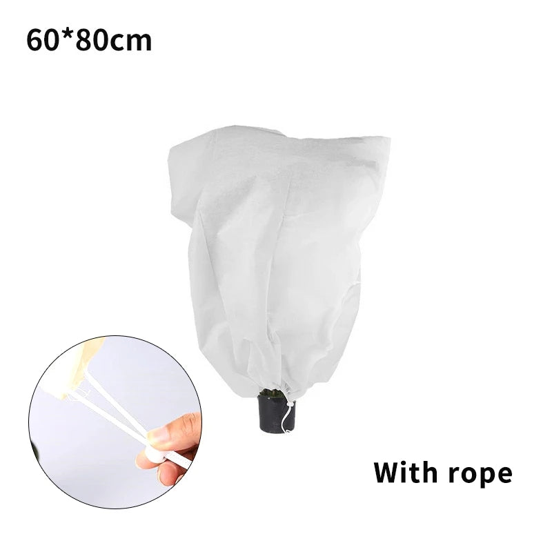 1/3Pcs Plant Covers Freeze Protection Non-woven Fabric Frost Cloth Plants Jacket Drawstring Tree Cover for Outdoor Plants - Buy online at  Vibe In Cart.