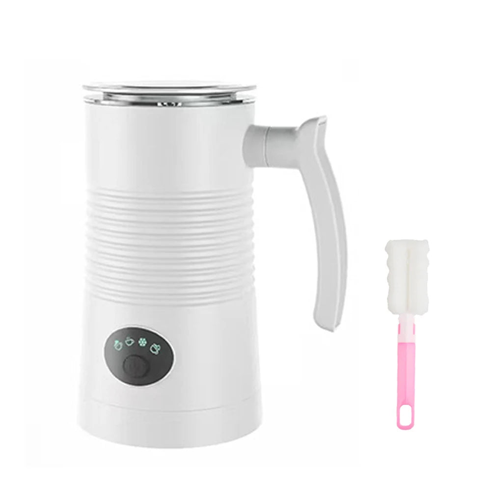 Electric Milk Frother Automatic Rotary 4 in 1 Hot and Cold Foam Maker