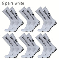 6 Pairs Breathable Football Socks Men Women Sports Socks Non-slip Silicone Bottom Soccer Baseball Socks Outdoor Sport Yoga Socks - Buy online at  Vibe In Cart.