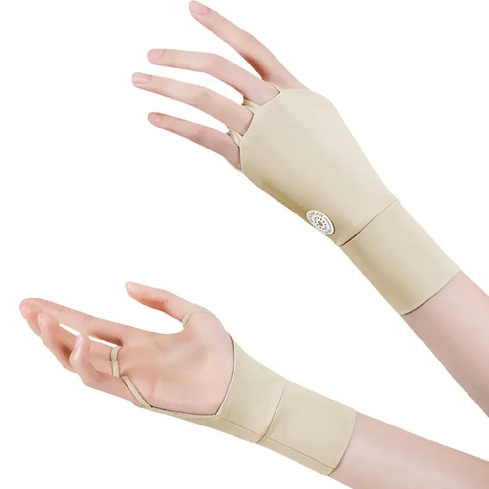 Women Half Finger Glove Cool Breathable Sun UV Protector Golf Glove Ice Silk Hollow Palm Elastic for Outdoor Practice - Buy online at  Vibe In Cart.