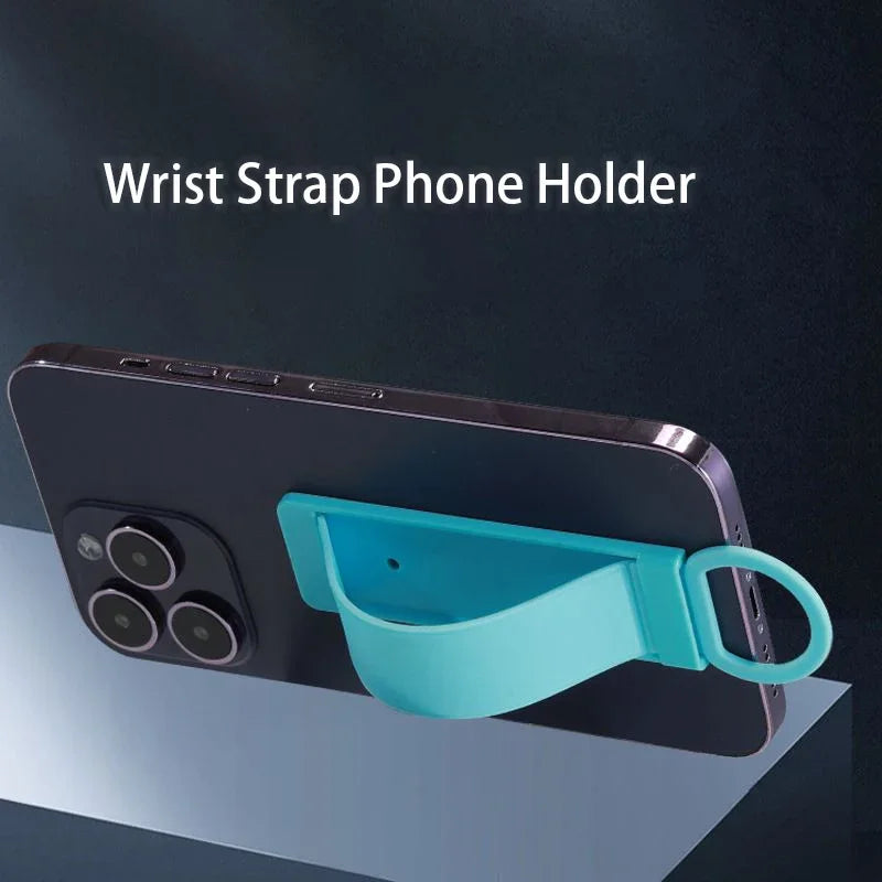 Universal Desk Holder for Mobile Phones with Finger Grip and Stand