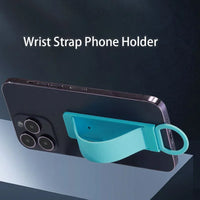 Universal Desk Holder for Mobile Phones with Finger Grip and Stand