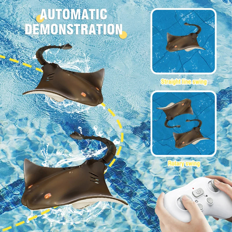 Remote Control Electric Shark Toy for Water Play, 2.4G, Ages 14+