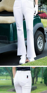 Pgm 2025 Spring Golf Clothing Women High Waist Golf Pants Korean Outdoor Sports Flared Trousers Female Elastic Slim Pants - Buy online at  Vibe In Cart.