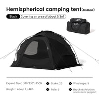 Waterproof Windproof Nylon Camping Dome Tent for 3-4 People