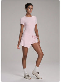 FUBEIKE New Fake Two-Piece Anti-Exposure Tight-Fitting Sports Dress Slimming Strap Casual Fitness Back Yoga Tennis Dress - Buy online at  Vibe In Cart.