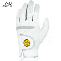1pc Men Golf Glove Micro Soft Fabric Breathable Comfortable Fitting With Magnetic Marker Replaceable For Golfers White - Buy online at  Vibe In Cart.