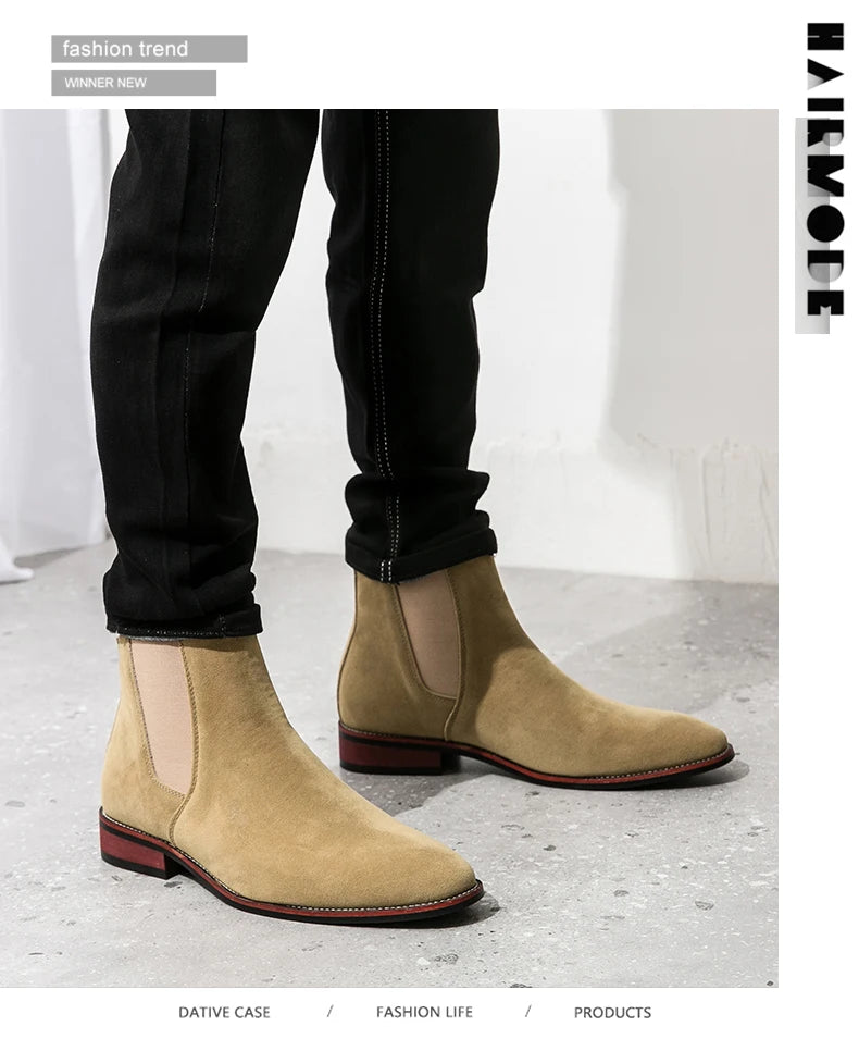 Classic Chelsea Boots Men Trend Ankle Boots Men Fashion Social Party Boots Men High Top Casual Business Shoes For Men - Buy online at  Vibe In Cart.