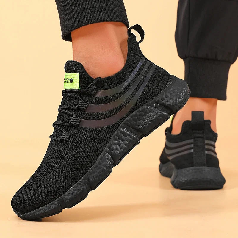 Comfortable Men's Running Shoes Summer Mesh Breathable Lightweight Outdoor Tennis Shoes Fashionable Versatile Balanced Sneakers - Buy online at  Vibe In Cart.