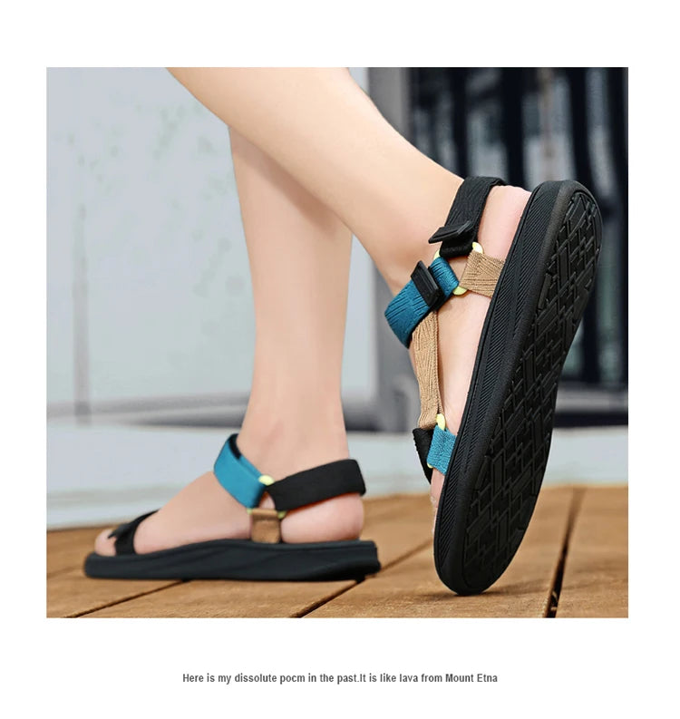 Men's Sandals Summer New Trendy Sports Shoes Non-Slip Wear-Resistant Soft-Soled Cool Beach Shoes for Men - Buy online at  Vibe In Cart.