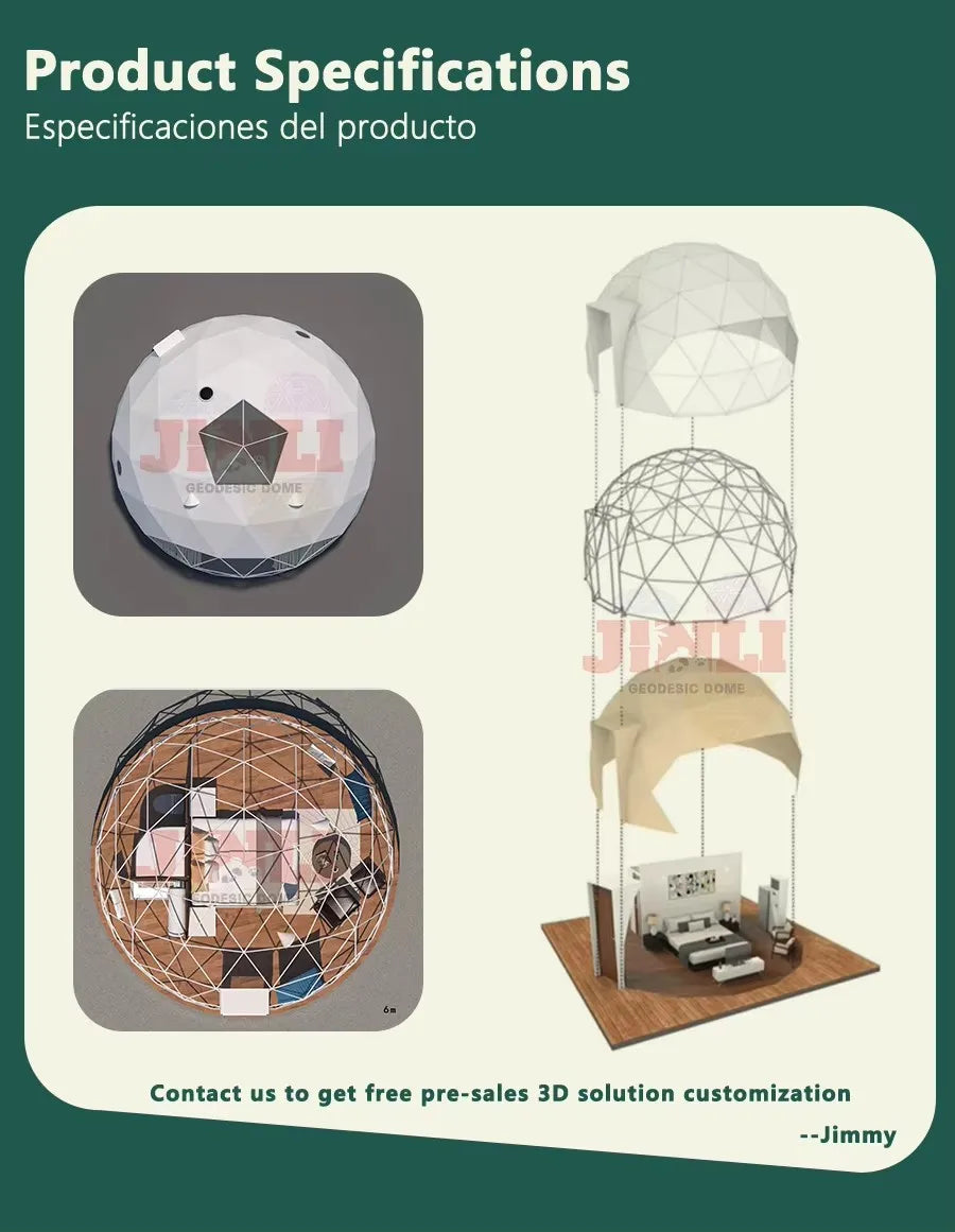 Geodesic Dome Manor greenhouse Tent Leisure Resort Vacation Outdoor Glamping Round Tent Transparent Starry Sky Luxury Hotel Dome - Buy online at  Vibe In Cart.
