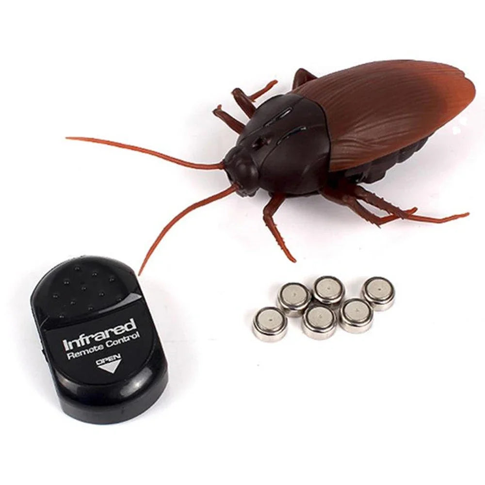 Trick Electric Cockroach Pet RC Simulation Spider Robotic Remote Control Ant Toy Halloween Xmas Mini Gift for Adult Prank Insect