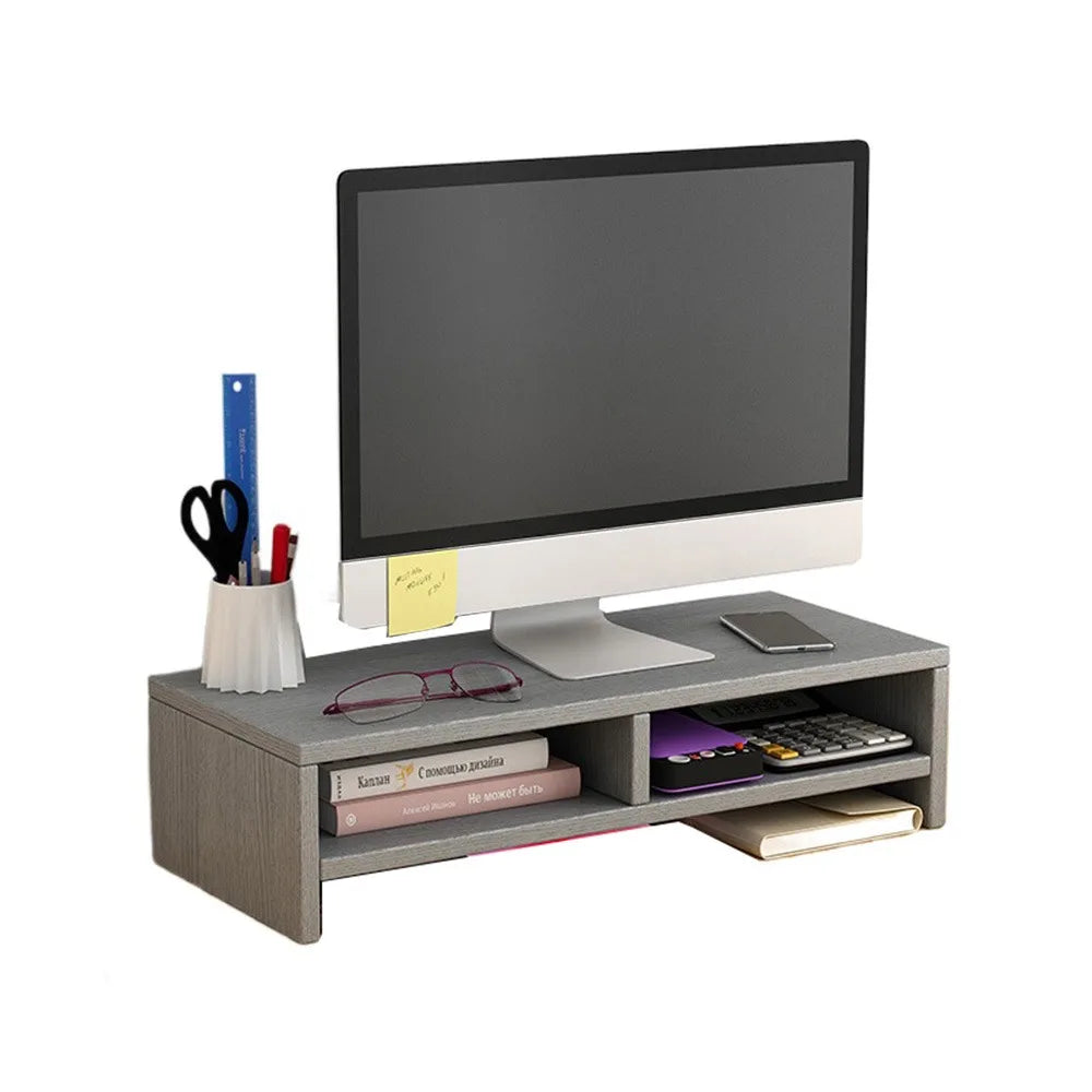 Wooden Laptop Stand with Stable Base and Eyesight Protection