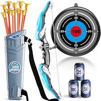 Kids Bow and Arrow Set, LED Light Up Archery Toys Set for Kids Ages 4-8 8-12, with 10 Suction Cup Arrows, Target & Quiver, Boys - Buy online at  Vibe In Cart.