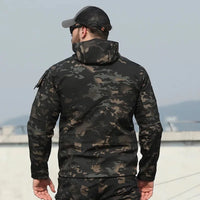 New Autumn WinterTactical Jackets Men Military Soft Shell Waterproof Windproof Hooded Jacket Outdoor Functional Multi-pockets - Buy online at  Vibe In Cart.