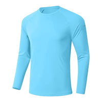 Men UPF 50+ Long Sleeve T-Shirt, Rash Guard Breathable Tops, Pullover Shirt for Sport Fishing Hiking Workout Outdoor Beach - Buy online at  Vibe In Cart.