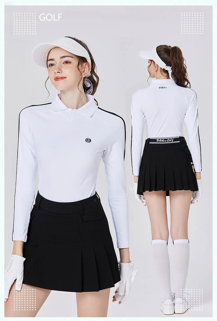 Blktee New Golf Skirt Women's Elastic Waist Sports Skirts Ladies Pleated Pockets Short Skort High Waist Tennis Golf Culottes - Buy online at  Vibe In Cart.