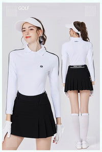 Blktee New Golf Skirt Women's Elastic Waist Sports Skirts Ladies Pleated Pockets Short Skort High Waist Tennis Golf Culottes - Buy online at  Vibe In Cart.