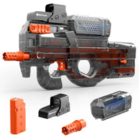 Electric Gel Gun in Transparent Black! Fully Automatic Splatter Ball Toy, Perfect for Outdoor Shooting Games (No Bullets) - Buy online at  Vibe In Cart.