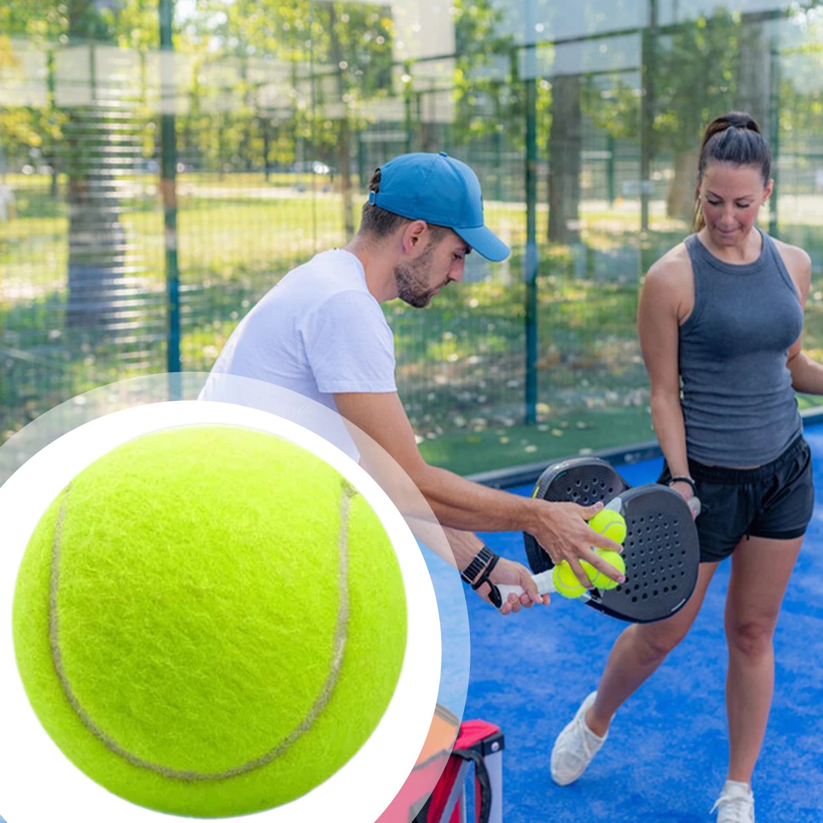 10pcs Tennis Balls With Mesh Carry Bag Practice Ball High Elasticity Pet Dog Playing Balls Outdoor Sports For Tennis Training - Buy online at  Vibe In Cart.