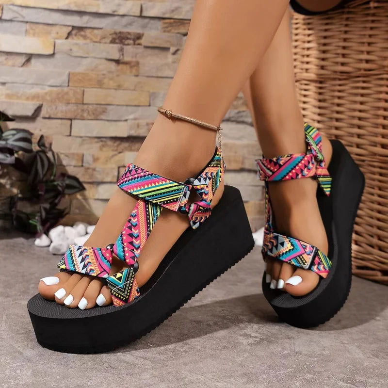 Ladies new summer thick soled shoes Women comfort cloth Sandals Beach Set Foot Sandals exposed toe Light Casual Slippers Zapatos - Buy online at  Vibe In Cart.