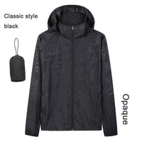 Hooded UV Waterproof Nylon Golf Jacket Unisex Foldable