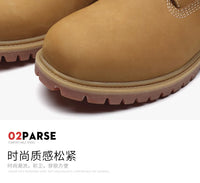 Genuine Leather Men's Winter Spring Ankle Treking Military Snow Yellow Tactical Boots Outdoor Footwear for Women Men Work Shoes - Buy online at  Vibe In Cart.