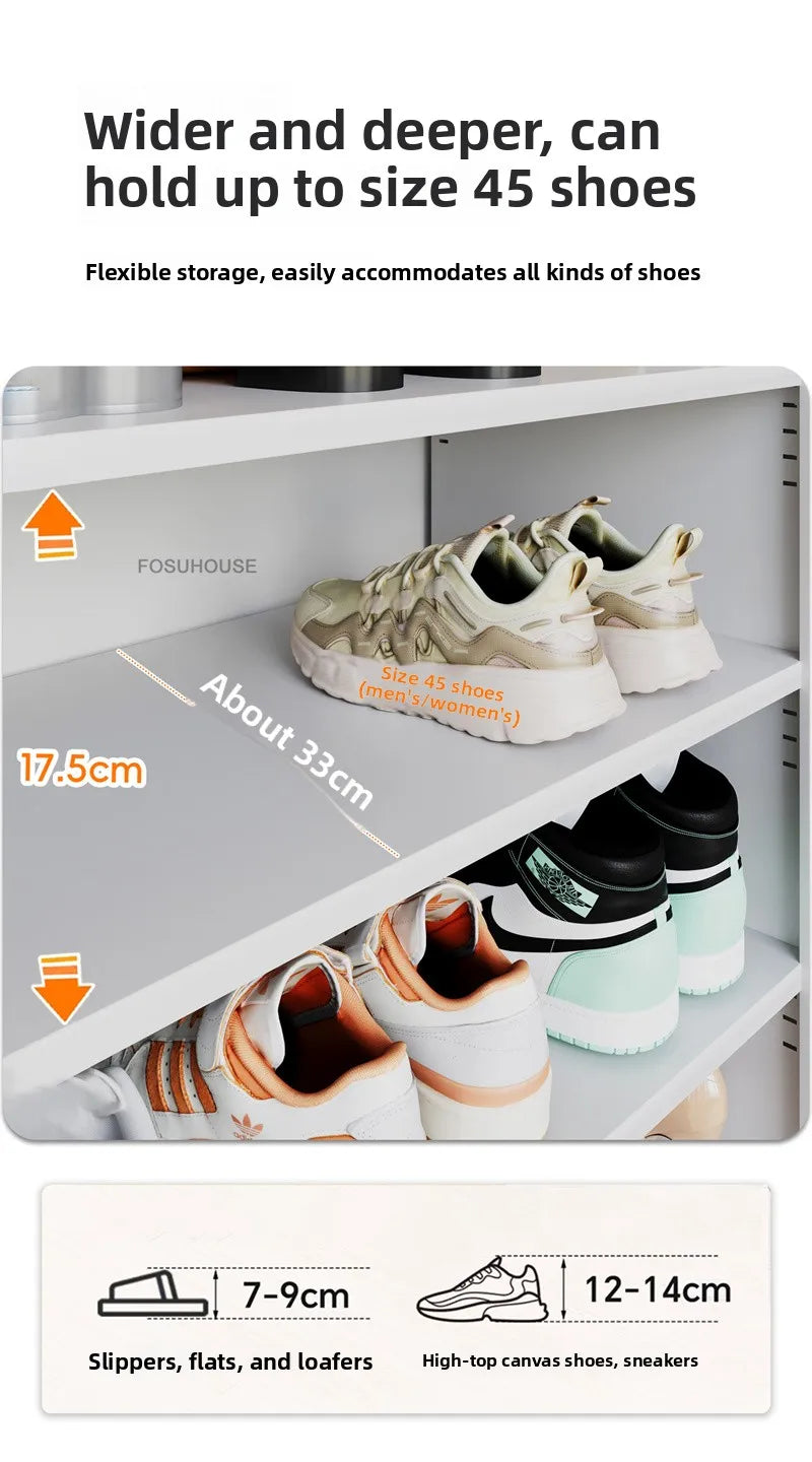 Minimalist Steel Shoe Organizer Home Shoes Storage Entryway Storage Locker Light Luxury Creative Shoe Cabinets for Living Room - Buy online at  Vibe In Cart.
