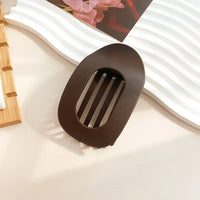 Plastic Hair Claw Clip for Women with Curved Design